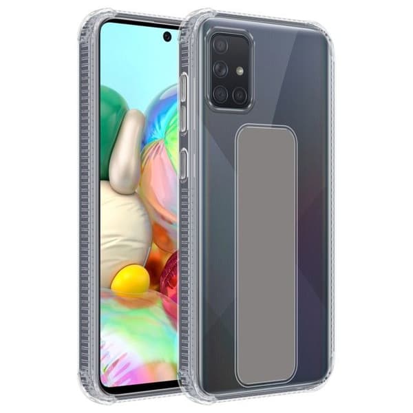 Skydd för Samsung Galaxy A51 4G / M40s GRÅ med stöd och ställfunktion Grå