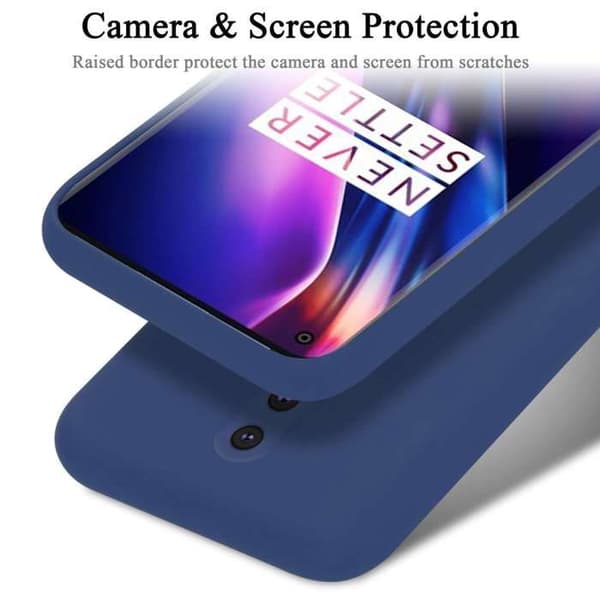 Skyddande stötsäker skal för OnePlus 8 i flytande blå Blå