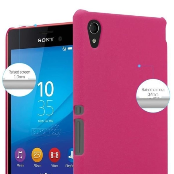 Coque - CADORABO - Sony Xperia M4 AQUA - Hårdförsvar - Matt design - Färg Rosa Rosa