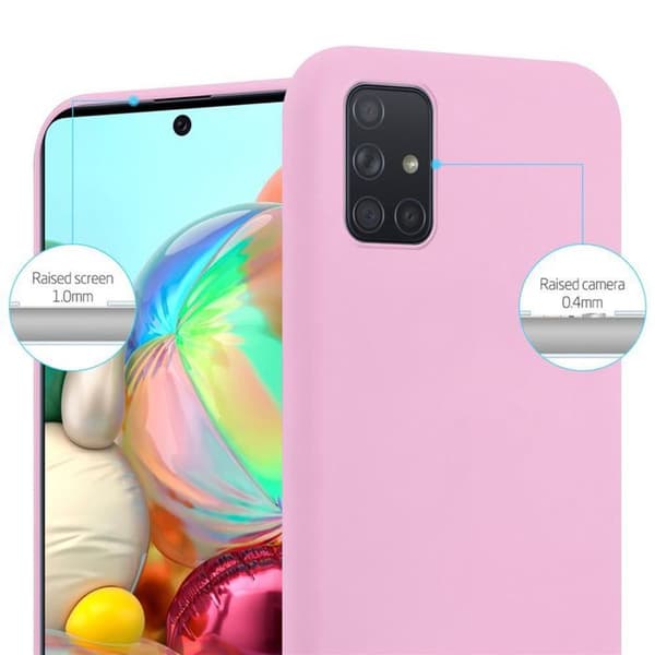 Skyddsfodral för Samsung Galaxy A71 4G CANDY ROSE VIF Stötskydd Silikon Ros