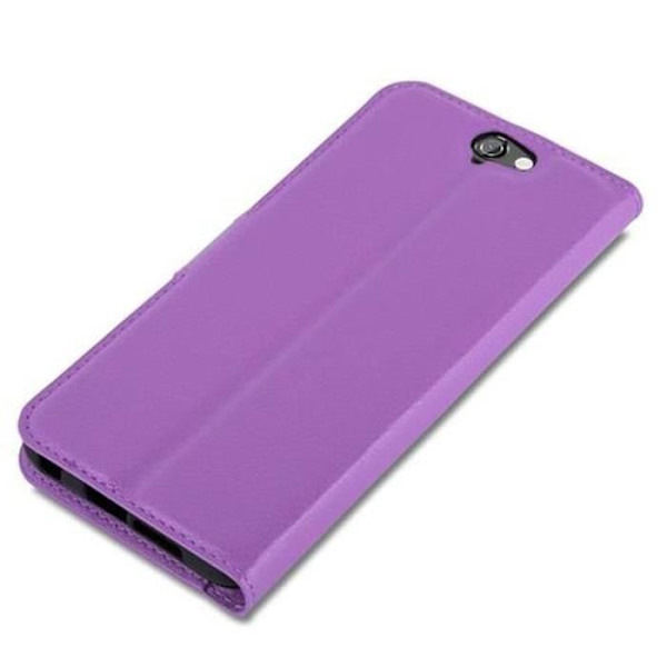 Cadorabo Fodral HTC ONE A9 ORCHID LILA Fodral Fodral Fullt skydd Magnetlås Stöder Stand Card Slot
