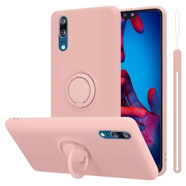 Coque - CADORABO - Huawei P20 - LIQUID PINK - Silikon TPU - Stötskydd VÄTSKA ROSA