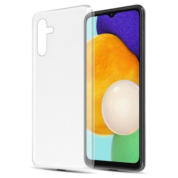 Transparent stötsäker silikonfodral för Samsung Galaxy A13 5G Vit