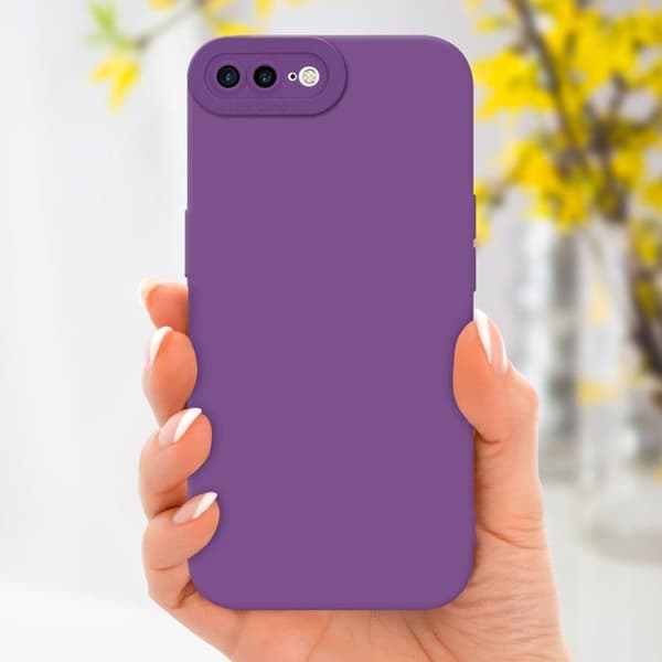 Skyddsfodral för iPhone 7 PLUS / 7S PLUS / 8 PLUS i MATTA FLUID VIOLETT Stötsäker Violett