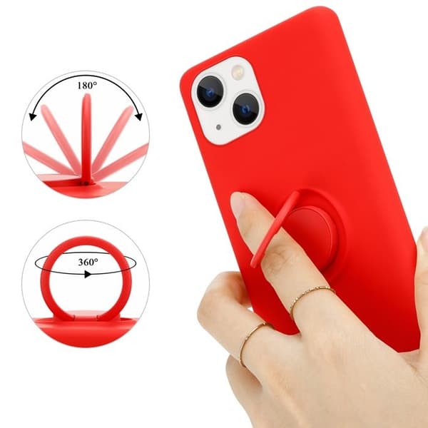 iPhone 14-fodral i LIQUID RED Stötskydd Röd