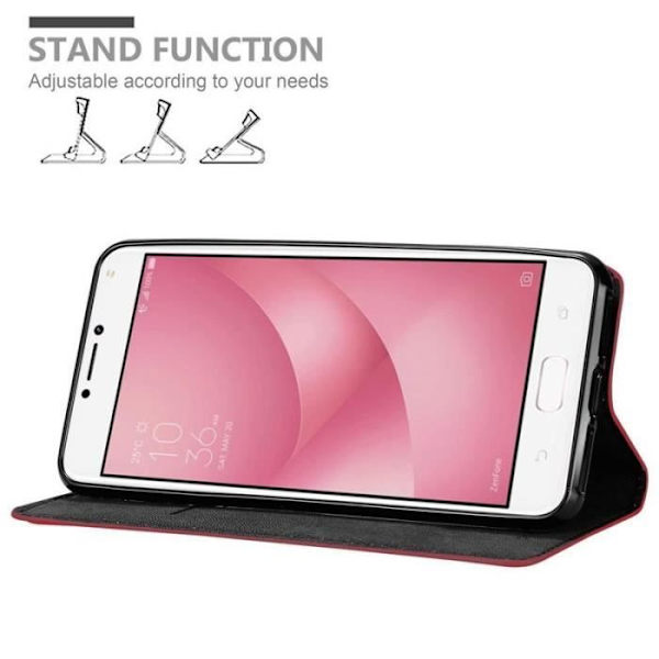 Cadorabo-fodral för Asus ZenFone 4 MAX (5,2 Zoll) i APPLE RÖD