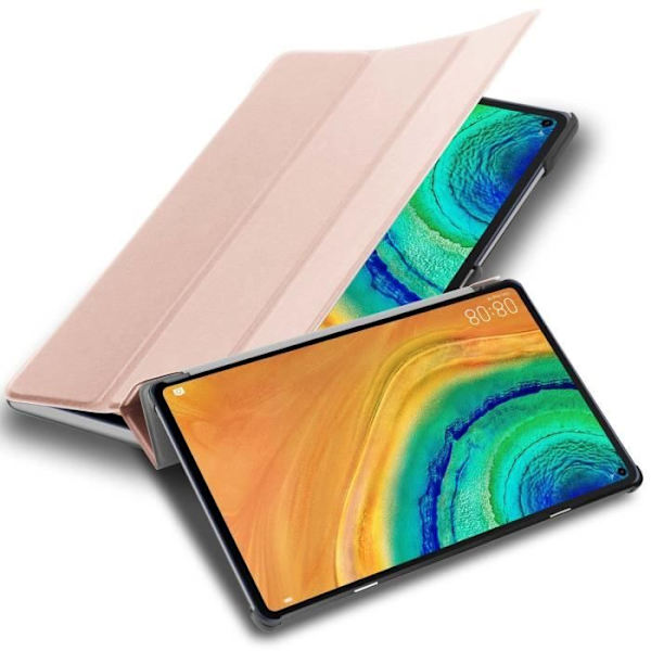 Tabletfodral - Cadorabo - Huawei MatePad PRO - ROSA PASTELL - 360° skydd - Automatisk väckning PASTELL ROSA GULD