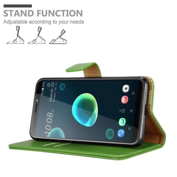 Cadorabo fodral till HTC Desire 12 PLUS - i grönt - Reservera lyx