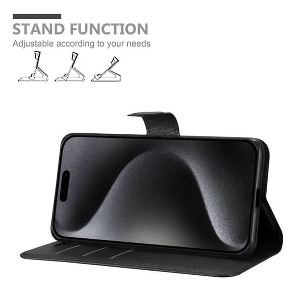 Etui för iPhone 15 PRO MAX i JET BLACK Svart
