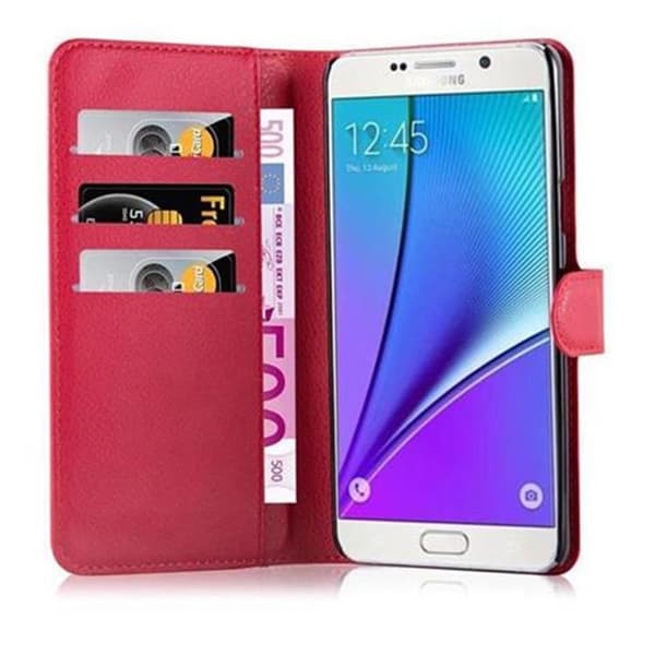 Etui för Samsung Galaxy NOTE 5 i KIRSCHRÖD Röd