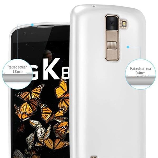 Skal för LG K8 2016 Skyddsskal i MATTSILVER Metallic Design Grå
