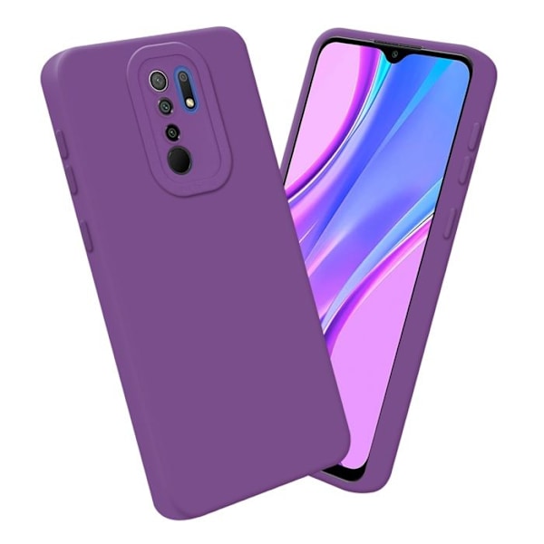 Coque för Xiaomi RedMi 9 i FLUID VIOLET MAT Hölster Etui Case Cover i flexibel TPU-silikon Skydd Lila