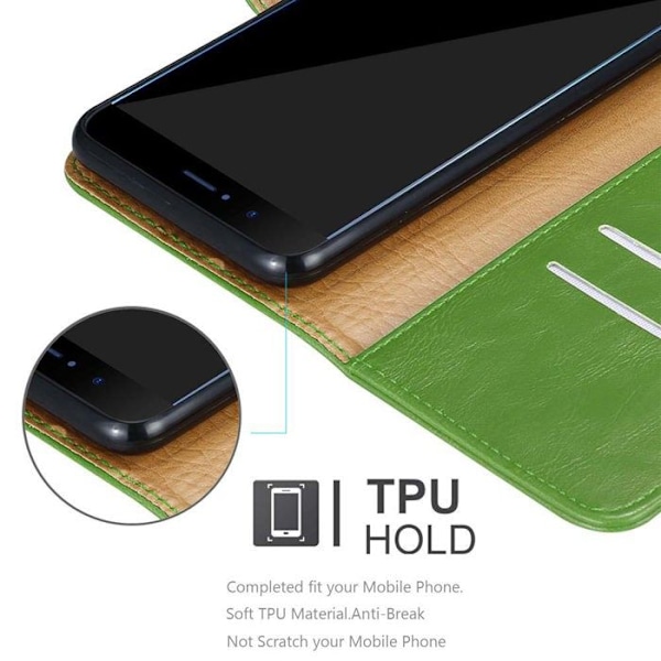 Fodral för Honor 8 PRO i GRÖN SKYDD Cover med stativfunktion Grön