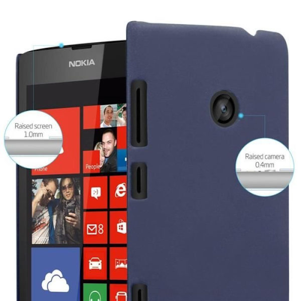 Coque - CADORABO - Nokia Lumia 520 - Hård Skydd - Matt Design - Blå Färg Blå