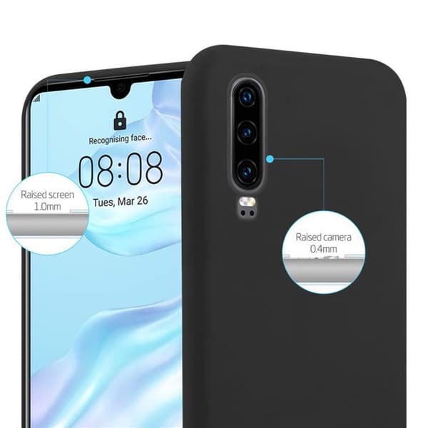 Skyddsfodral för Huawei P30 CANDY SVART Stötsäker Silikon Svart
