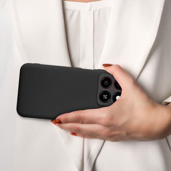 Skyddsskal för ZTE Blade A35 / A55 Stötskydd i LIQUID BLACK Svart