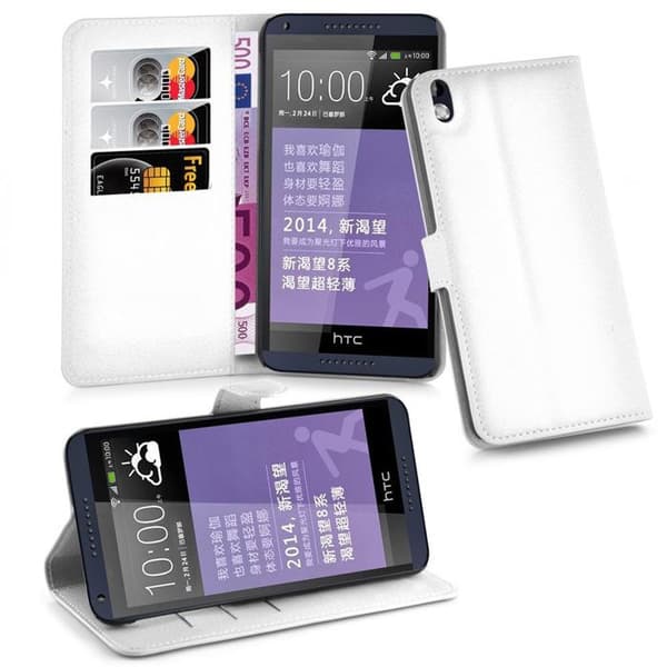 Etui för HTC Desire 816 i VIT ALABASTER Vit