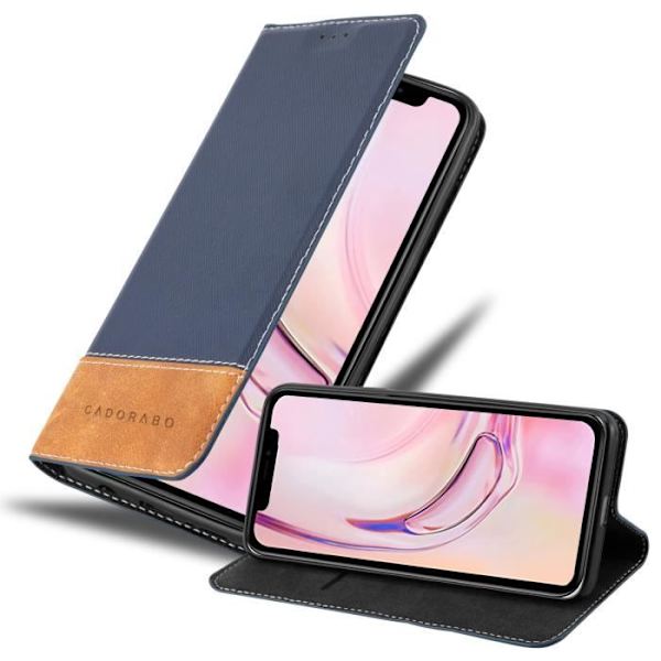 Fodral till Apple iPhone 13 PRO Fodral i BLÅBRUNT Fodral Skydd Magnetisk stängning Stativfunktion