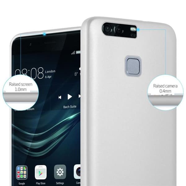 Skyddsfodral för Huawei P9 PLUS Skyddsfodral i MATTSILVER Metallisk design Grå