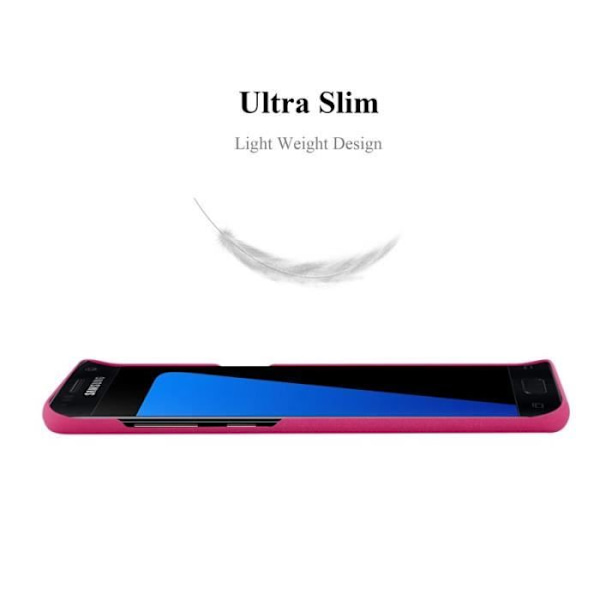 Coque - CADORABO - Samsung Galaxy S7 EDGE - Hårdskydd - Matt Design - Färg Rosa Rosa