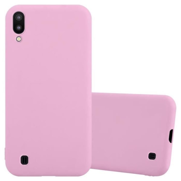 Fodral för Samsung Galaxy A10 / M10 i CANDY BRIGHT PINK Cadorabo Cover Protection Silikon TPU-fodral