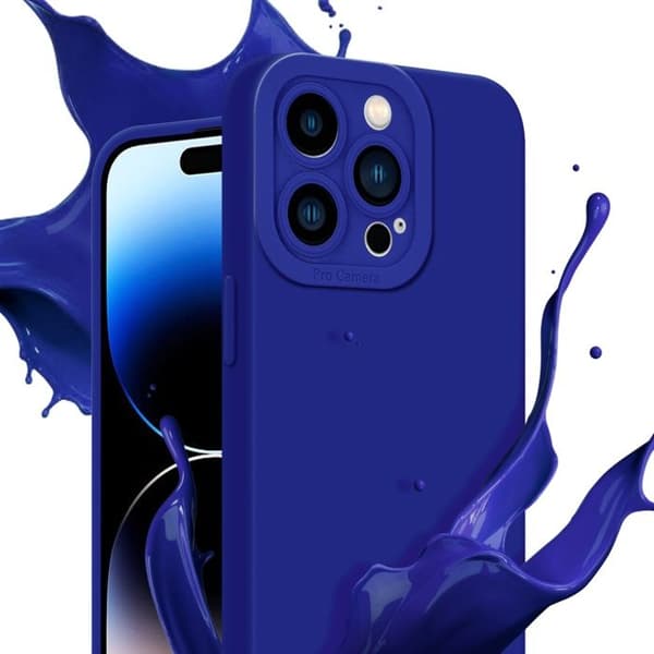 Skyddsfodral för iPhone 14 PRO i FLUID BLÅ Stötsäker Blå