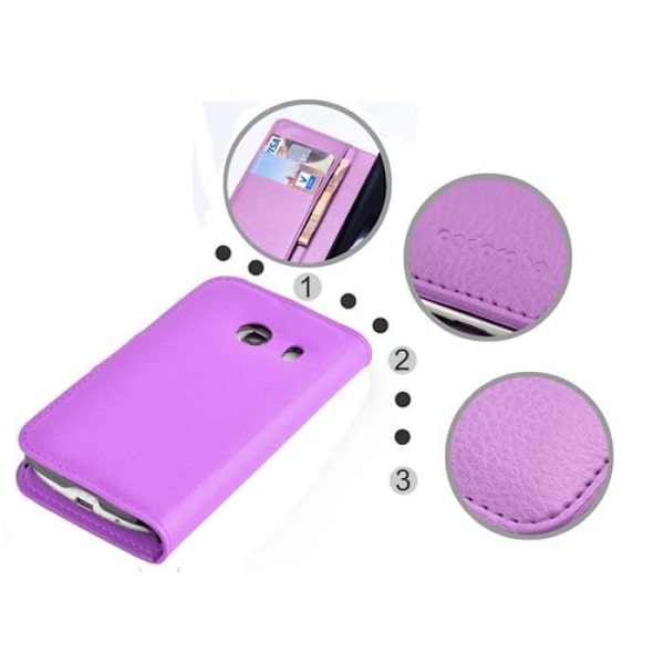Samsung Galaxy ACE STYLE LTE-fodral i VIOLET ORCHID by Cadorabo Fullt skyddsfodral med flipskydd och stativ