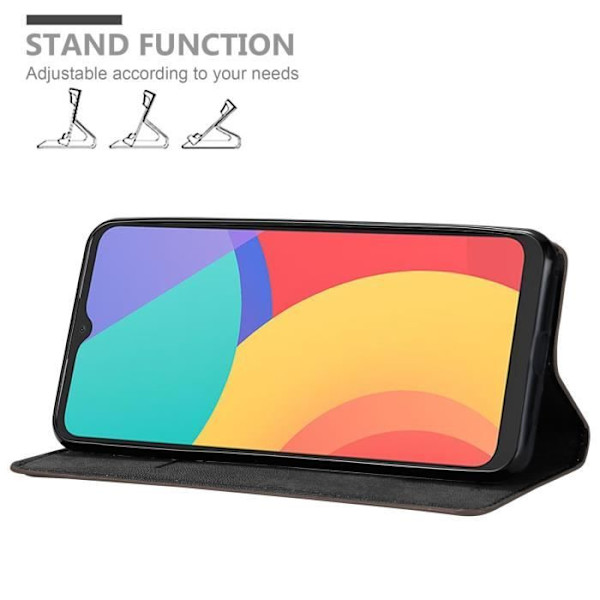 Coque - CADORABO - Alcatel 1S 2021 / 3L 2021 - Kaffeebrun - Book Style Etui - Magnetisk skydd KAFFEBRUNT