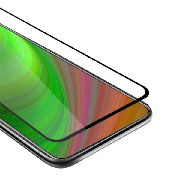 Cadorabo helskärmsskyddsfilm för Honor 9X lite i TRANSPARENT med SVART härdat härdat skärmskyddsglas Transparent