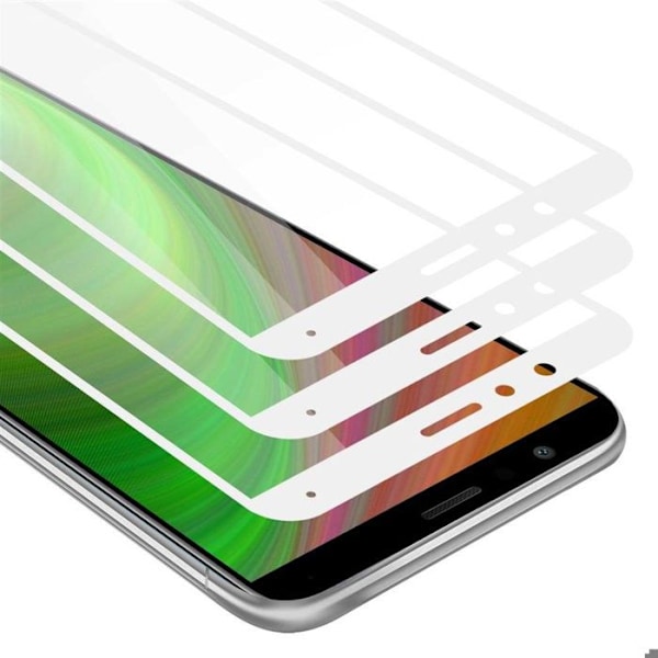 3x Fullscreens i Härdat Glas för Honor 7X Transparent skyddsfilm med Hårt Vit Härdat Glas Vit