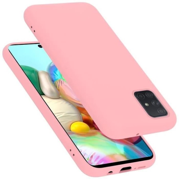 Telefoncase - CADORABO - Samsung Galaxy A51 - Silikon TPU - Optimal skydd - Tunn och lätt design Rosa