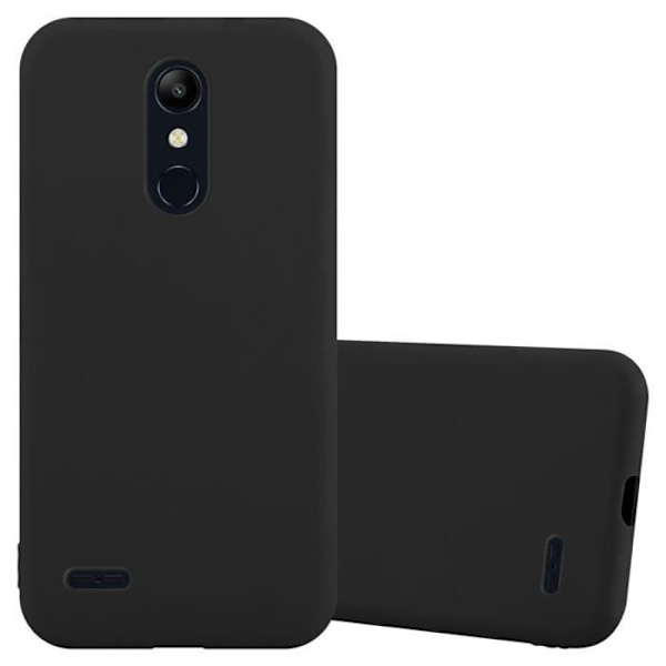 Coque - CADORABO - LG K10 2018 / K11 / K11 PLUS - Silikon TPU - Stötskydd - Tunn och lätt design Candy Black