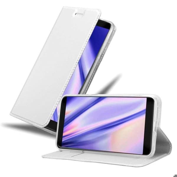Flip-fodral för ZTE Blade V9 Etui i KLASSISK SILVER Plånbok Stötsäker Grå