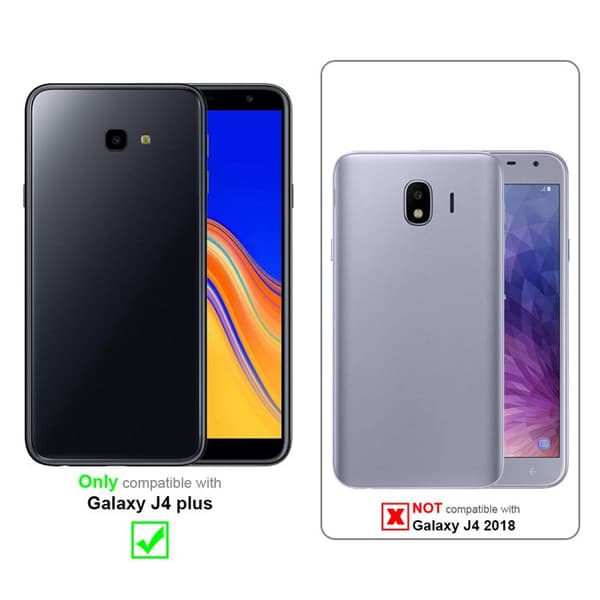 Etui för Samsung Galaxy J4 PLUS i JET BLACK Svart