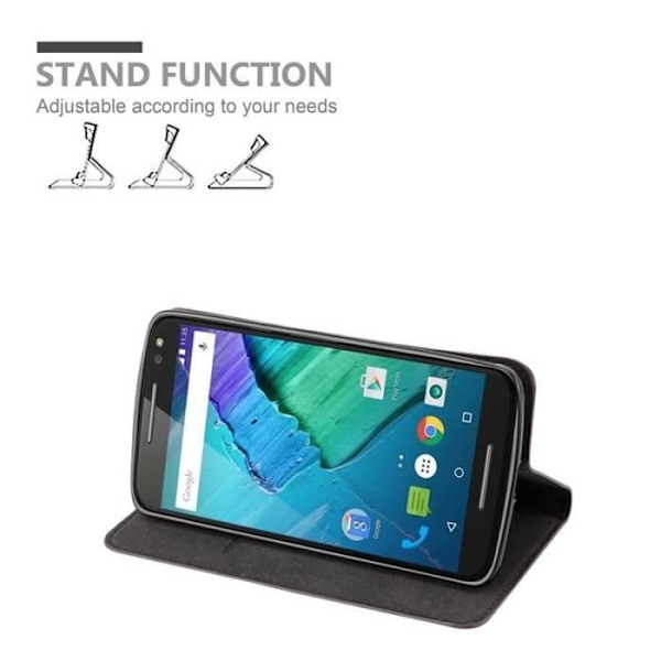 Cadorabo Fodral till Motorola MOTO X STYLE i KAFFEBRUNT