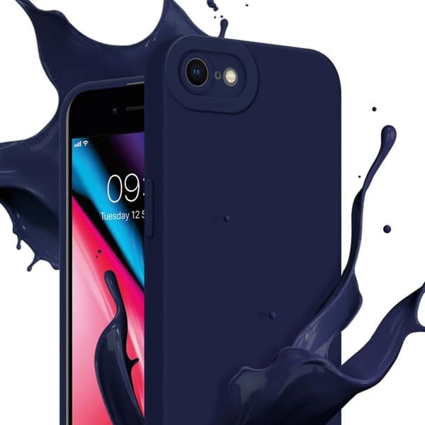 Skyddsfodral för iPhone 7 / 7S / 8 / SE 2020 i MÖRKBLA FLYTANDE Antichock Blå