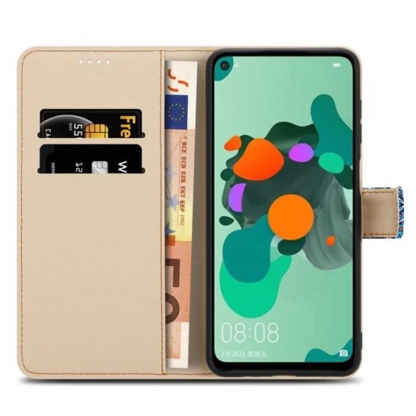 Fodral för Huawei MATE 30 LITE Blå Mandala Fodral nr. 1 Fodral Fodral Skydd Magnetisk stängning Plånbok Plånbok Blå