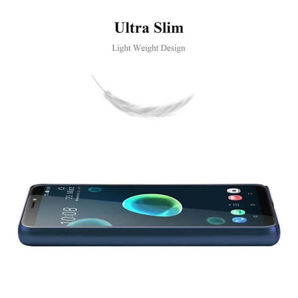 Coque - CADORABO - HTC Desire 12 PLUS - Metallisk - Stötskydd - Elegant design Blå