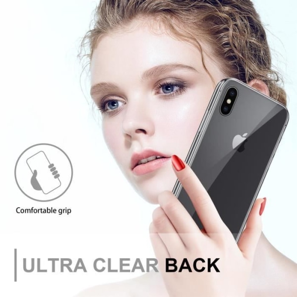 Cadorabo Fodral för Apple iPhone X / XS i Transparent Fodral 360° Helkroppsskydd Skärmskydd Transparent