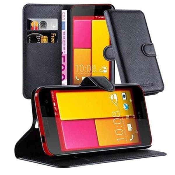 Etui för HTC BUTTERFLY 2 i JET BLACK Svart