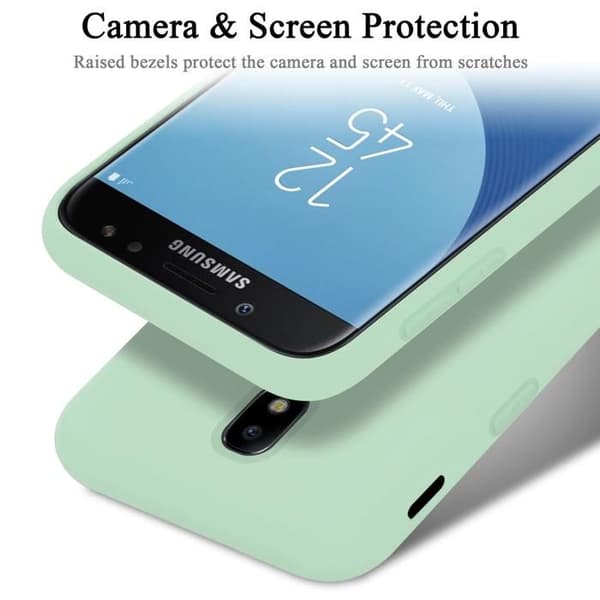 Skyddande stötsäker skal för Samsung Galaxy J5 2017 i LIQUID LIGHT GREEN Grön