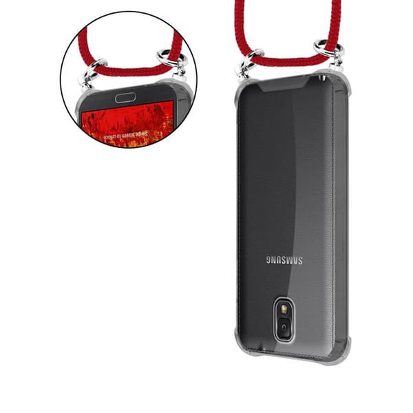 Mobilskal för Samsung Galaxy NOTE 3 med axelrem i RUBINRÖD med justerbar snodd Röd