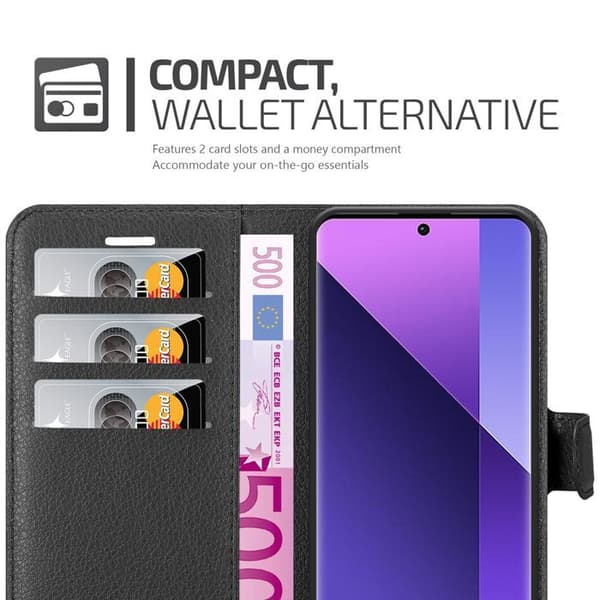 Etui för Xiaomi RedMi Note 13 Pro Plus i JETSVART Svart