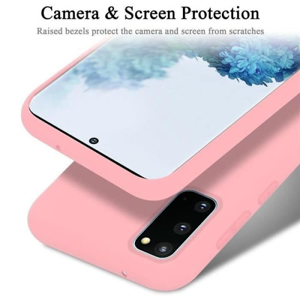 Mobilskal - CADORABO - Samsung Galaxy S20 - Silikon TPU - Optimal skydd - Tunn och lätt design Rosa