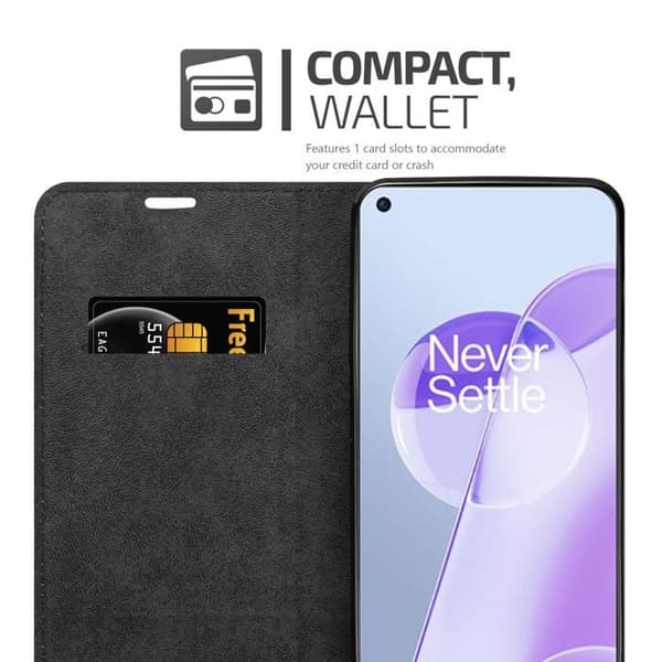 Etui för OnePlus 9RT 5G Fodral i MÖRK BRUN brun