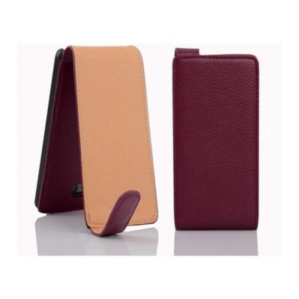 Cadorabo Apple iPhone 5C Fodral DESIGN FLIP Stil Fodral Fodral Fodral konstläder Struktur ORCHID LILA