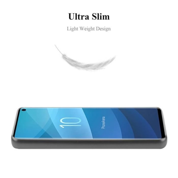 Coque - CADORABO - Samsung Galaxy S10 4G - Skydd i silikon TPU - Tunn design - Färg matt grå Grå