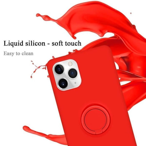 Etui för iPhone 11 PRO - CADORABO - Röd - Silikon TPU - Mjuk skydd - Tunn design Röd