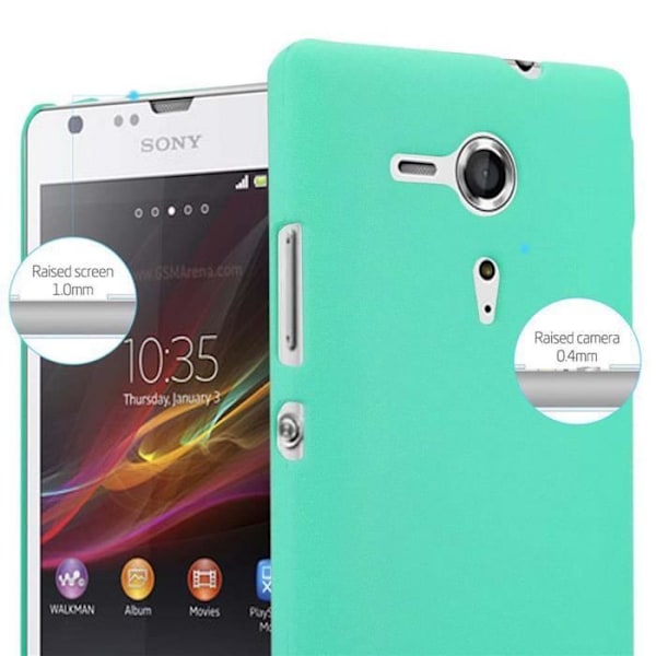 Coque - CADORABO - Sony Xperia SP - Stötsäkerhet - Frostad Design - Färg Frosty Grön Frostig grön