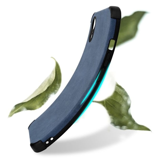 Coque för Apple iPhone XR Fodral i Saphir Blå Silikon TPU Elegant Skinnliknande Fodral Blå